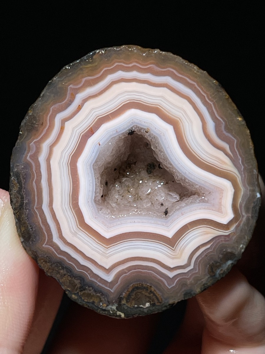 1Pair pink China Agate Hebei xuanhua natural Slices Crystal collectible 140g 104