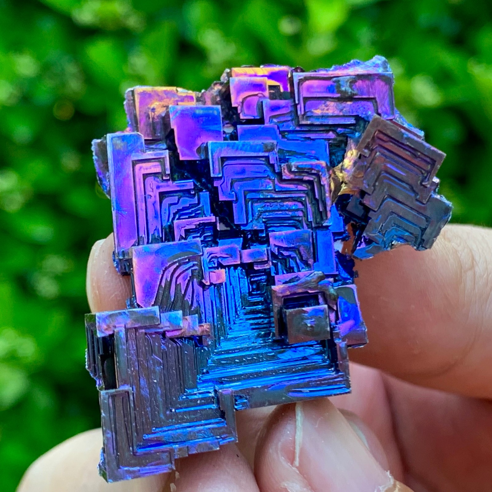 36G ram Bismuth rainbow crystal elementBi gemstone Mineral specimen healing