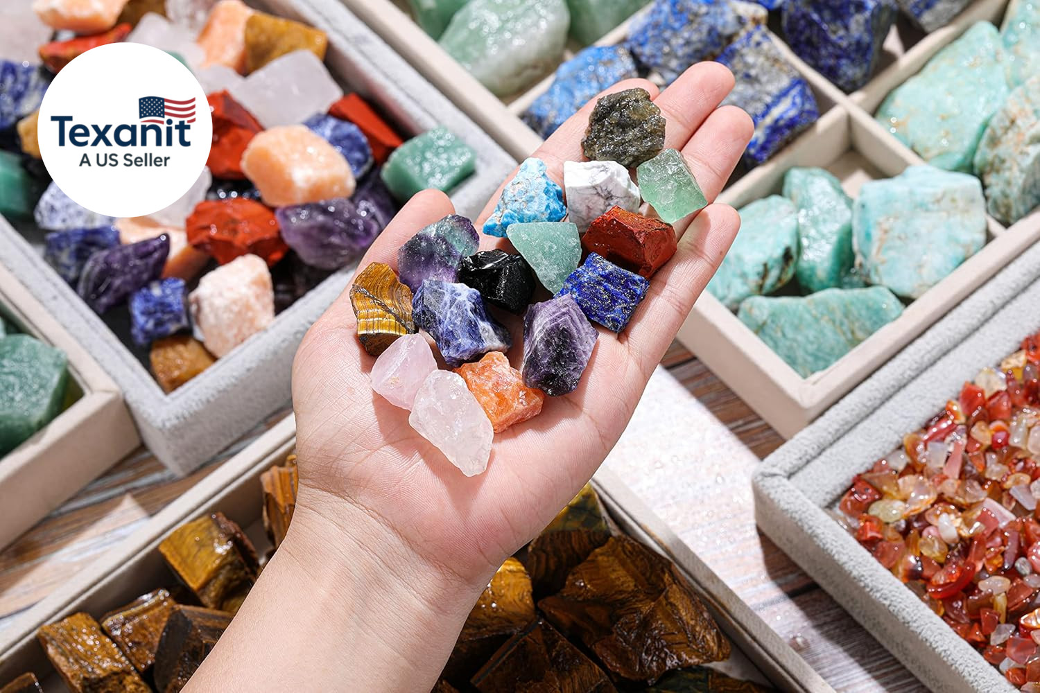 Assorted Raw Healing Stones Crystals Bulk Natural Rough Chakra Quartz Crystal Ge