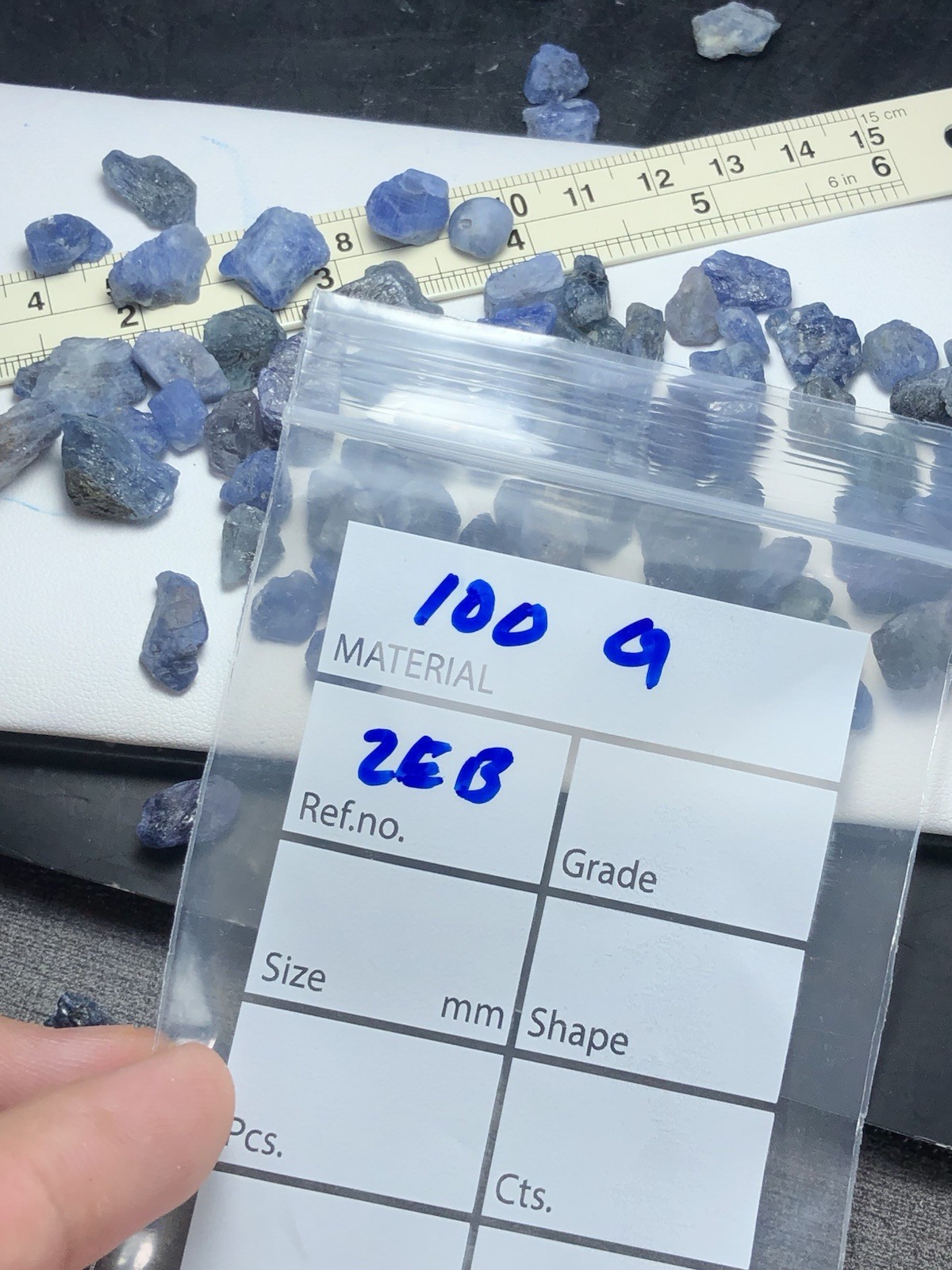 100 Gram / Beautiful Natural Rough Blue Sapphire From Burma Mogok Mine, Big Size
