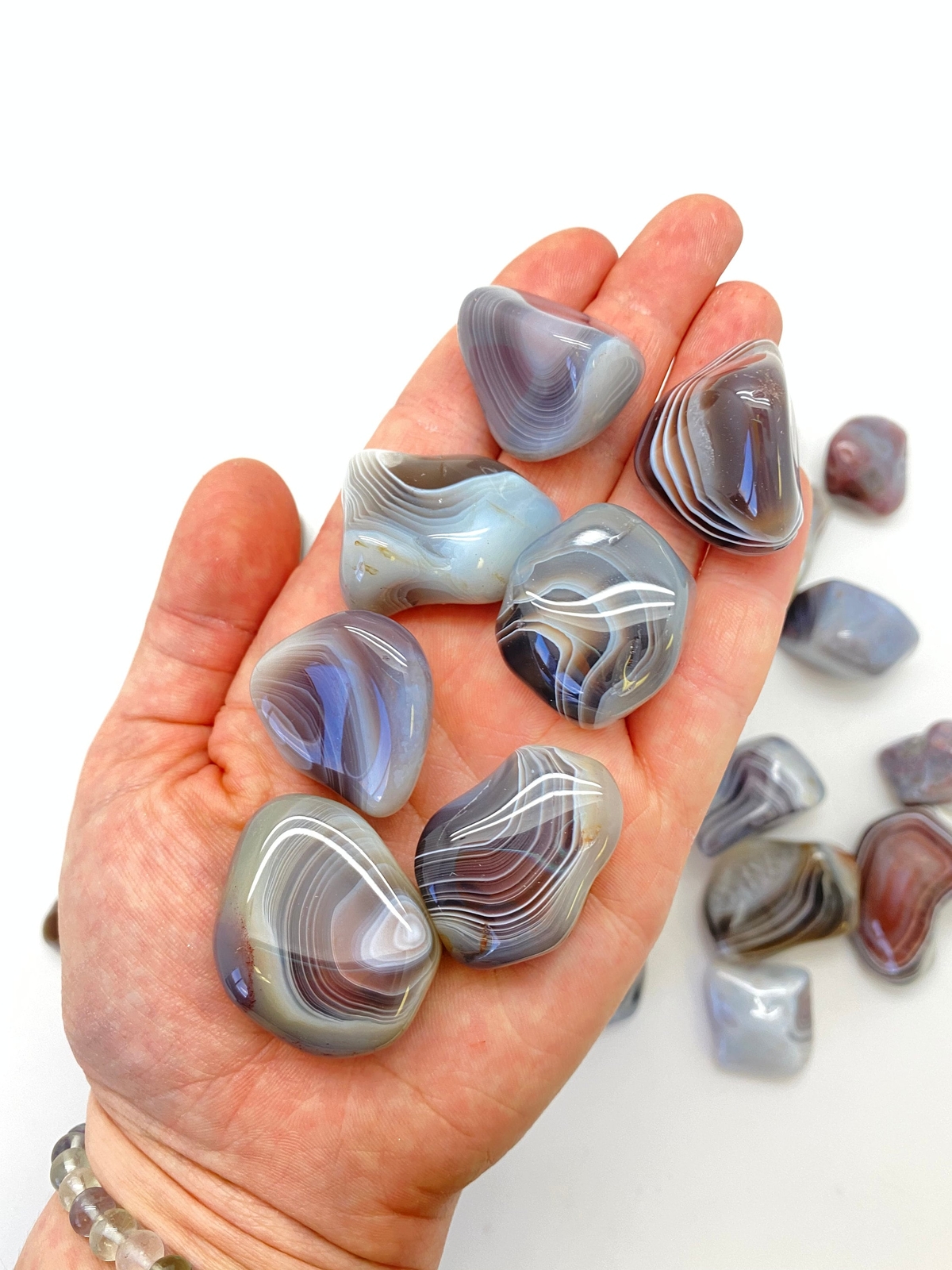 Botswana Agate Tumbled Stone XL – Botswana Agate Crystal by New Moon Beginnings