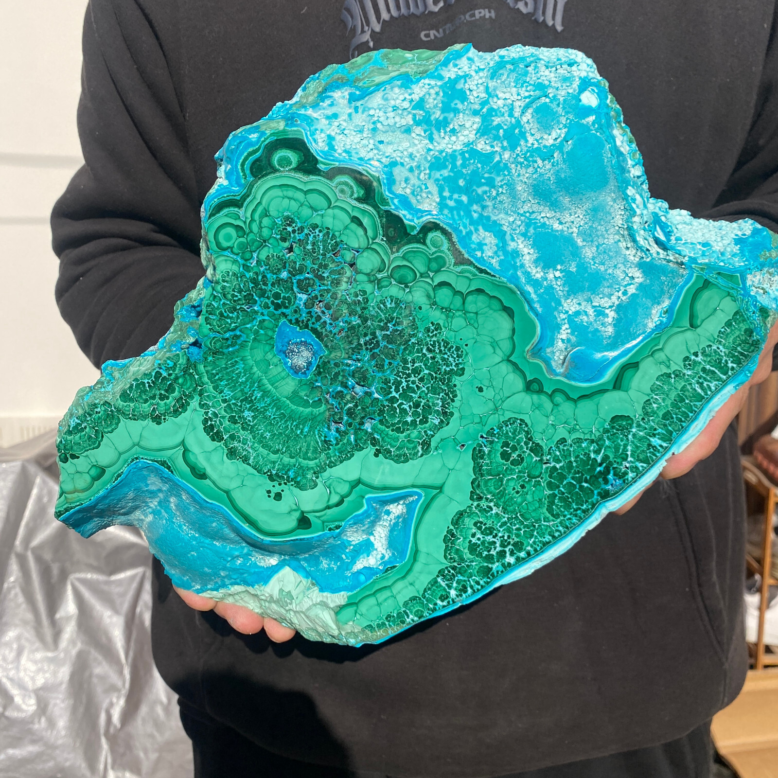10LB Rare Natural Beautiful Chrysocolla/Malachite Crystal Gem Mineral Specimen