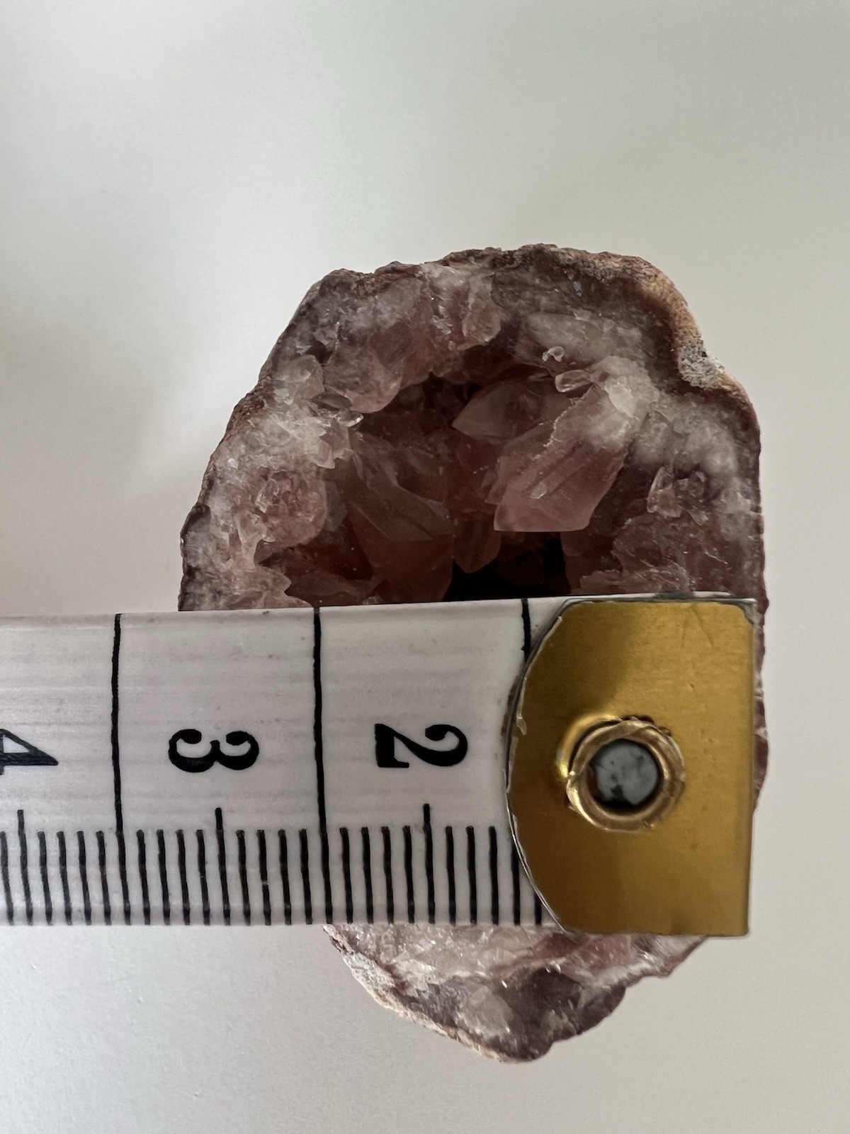 42g – Mini Pink Amethyst Geode Cave from Argentina