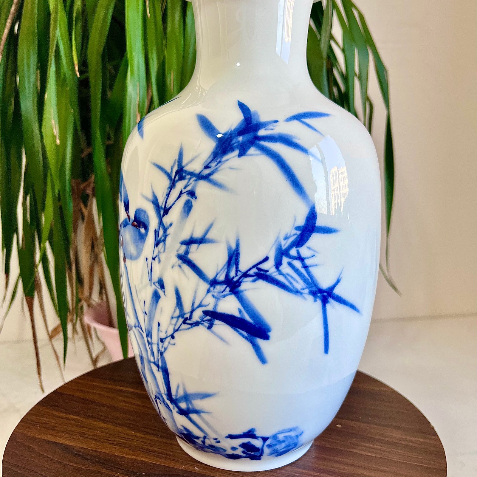 1.76LB Classic landscape painting poetic ceramic vase from Jingdezhen, China