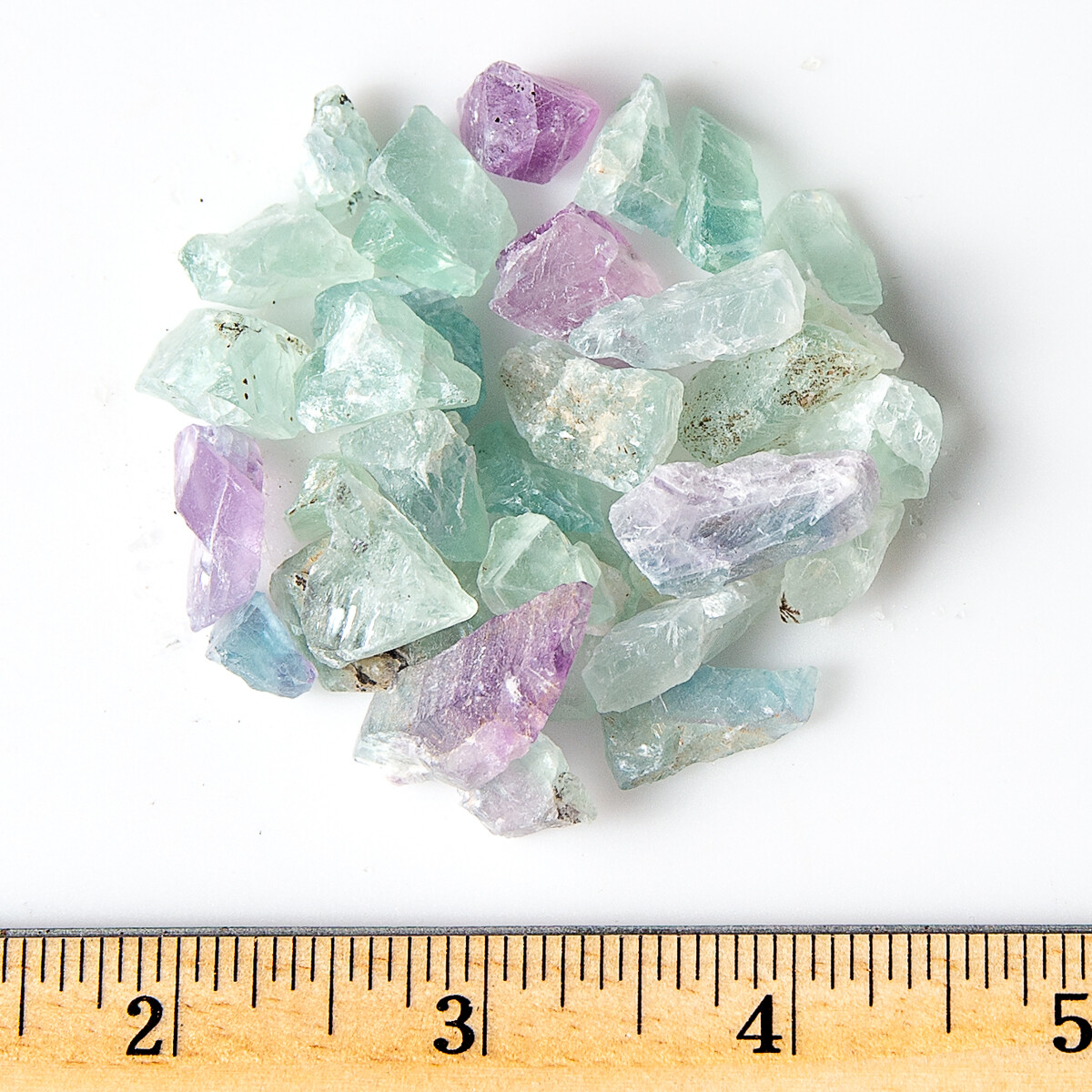 1/2 lb Rough Fluorite Chips Natural Gemstone Crystals Crafting Gems Rock