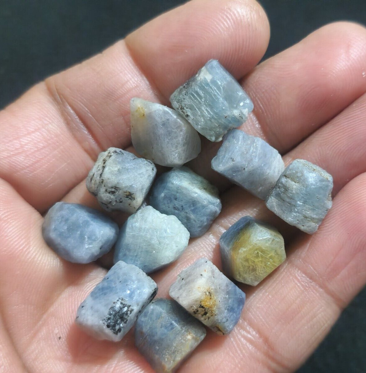 Top Quality A+ Madagascar Blue Sapphire Raw 210 Crt Size 12-14 MM Loose Gemstone