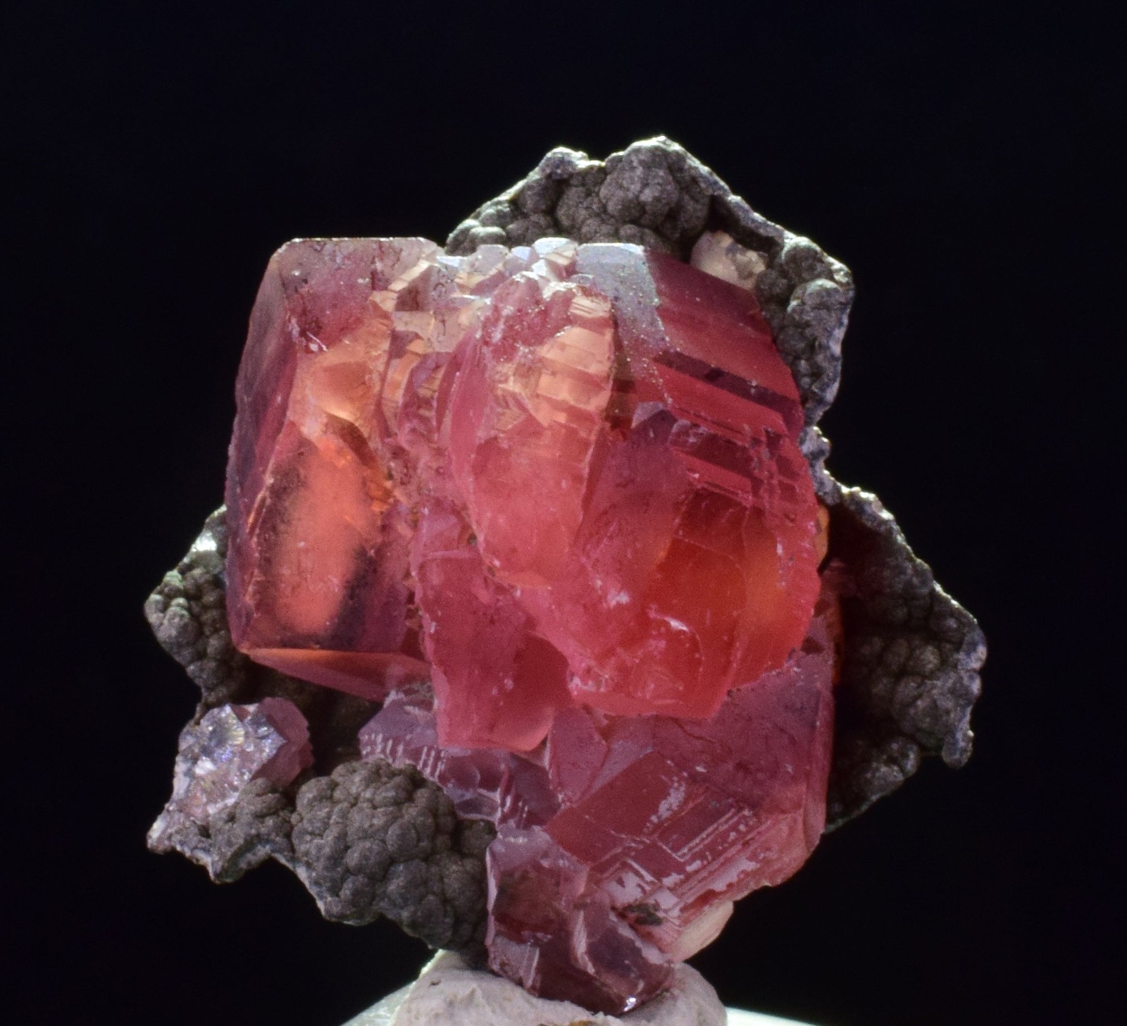 2.1cm RHODOCHROSITE STEPPED CRYSTALS PERU OLD STOCK UCHUCCHACUA MINE RB731