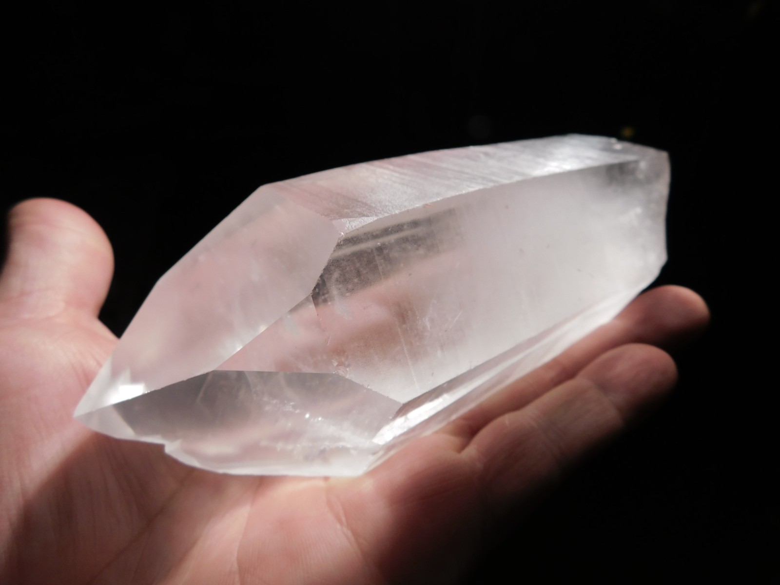 Big! Semi Translucent LEMURIAN Quartz Crystal From Brazil 710gr