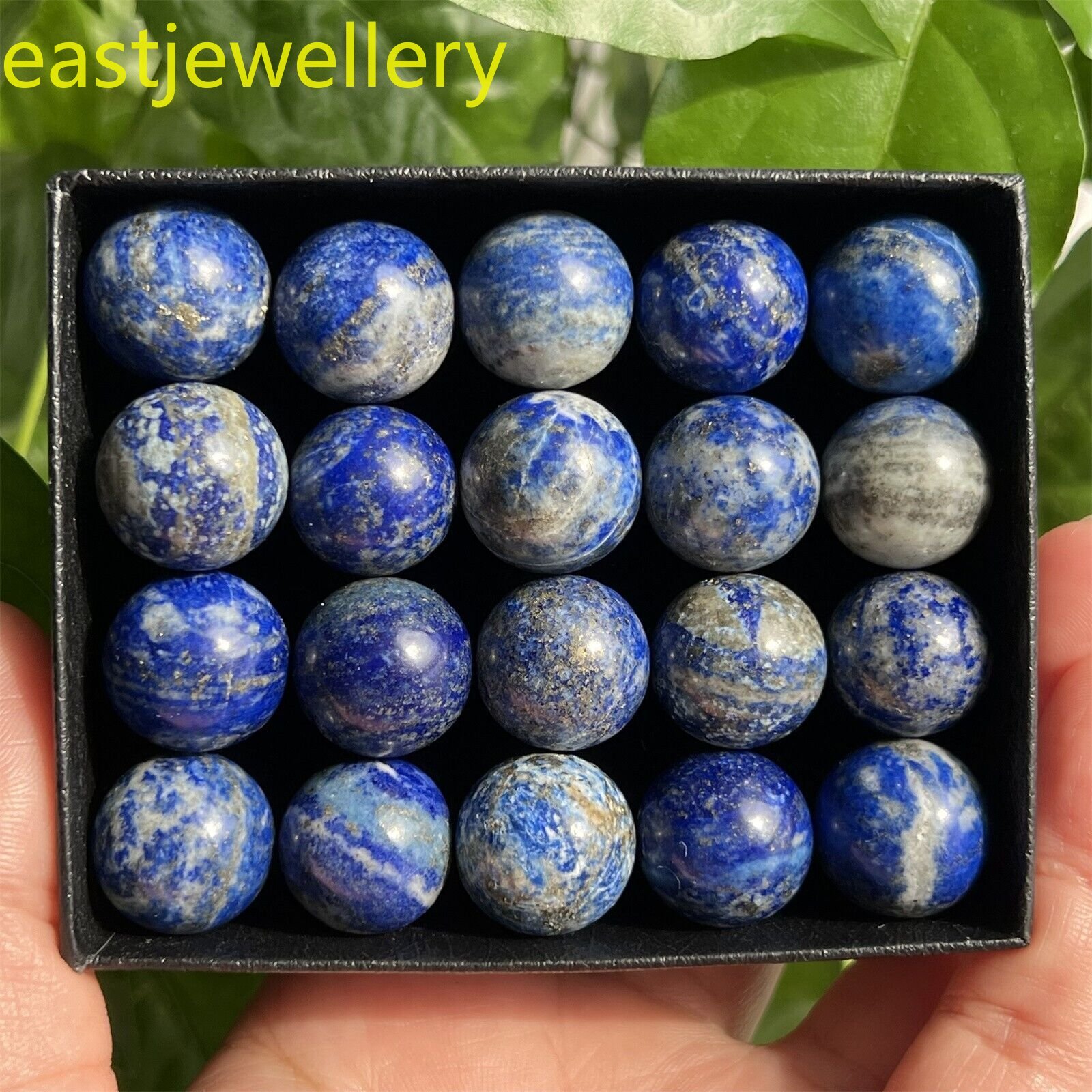 12pcs Natural Lapis Lazuli jasper ball quartz crystal carved Sphere gem 15mm+
