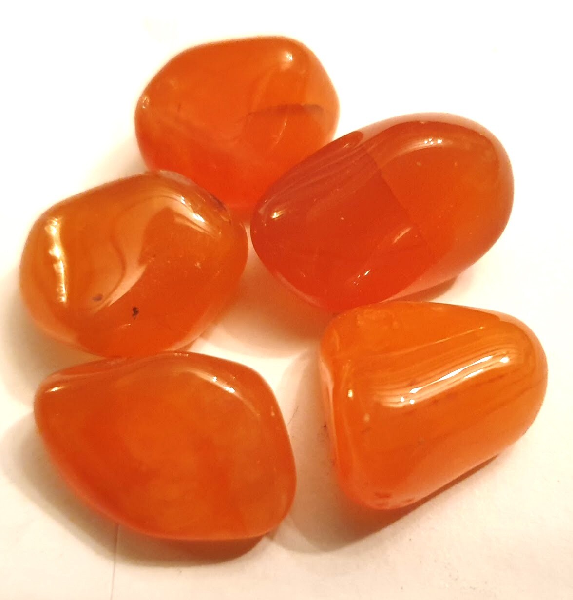 3 Carnelian Tumbled Stone 15-20mm Healing Crystals Chakra Gemstone Reiki Uruguay