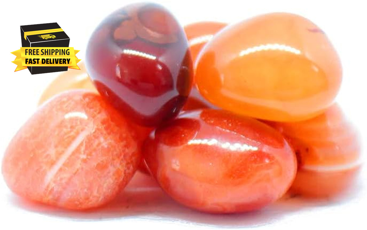 Carnelian Tumbled – Healing Stone – Chakra Stone (20-25Mm) (1) ⭐️⭐️⭐️⭐️⭐️