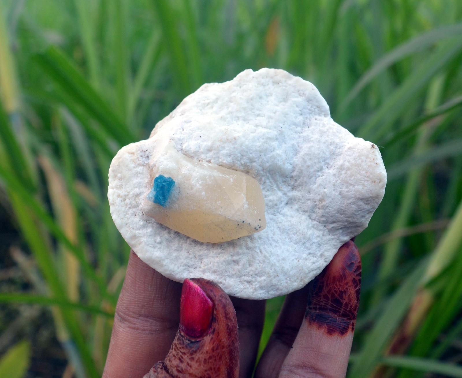 cavancite w/ calcite & matrix minerals specimen j-1