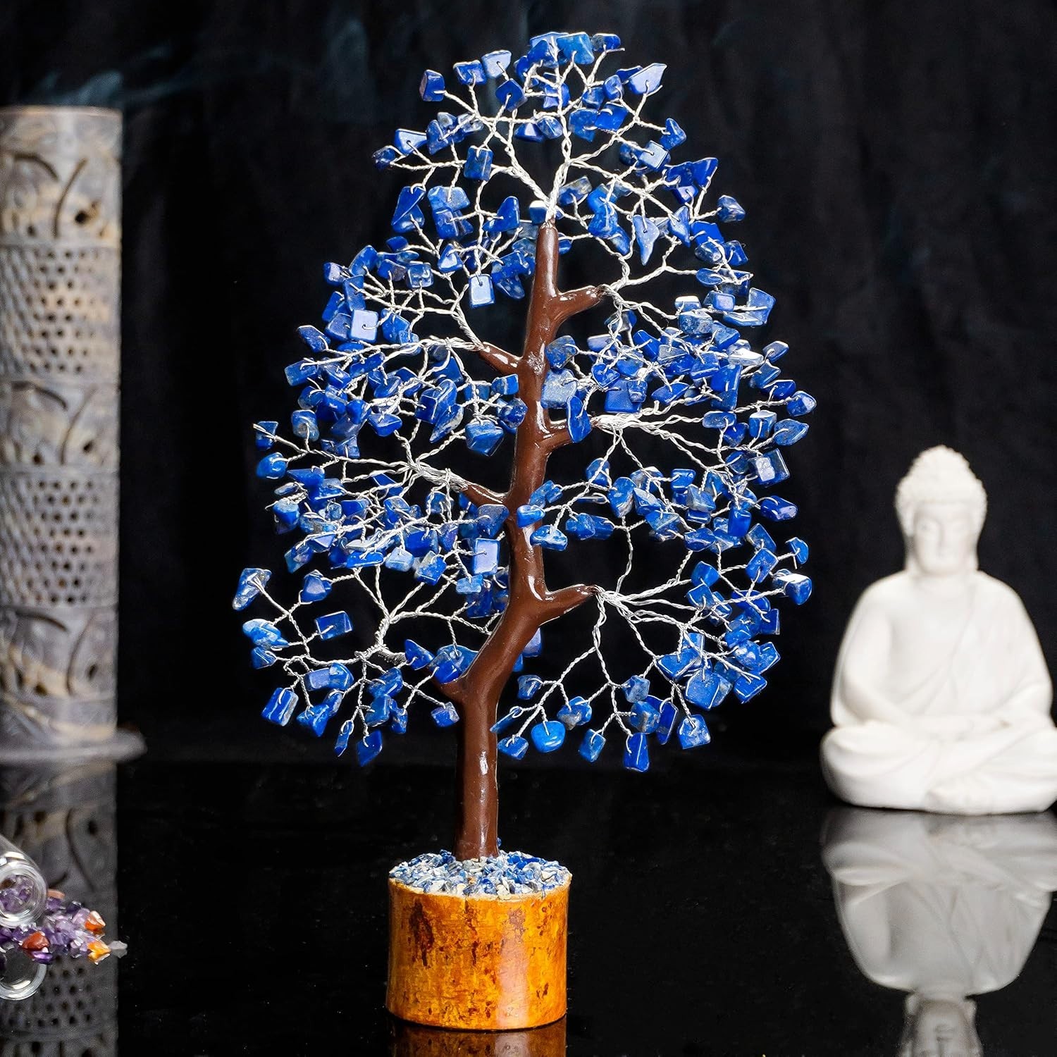 Unique Lapis Lazuli Crystal Tree – Perfect Birthday Gift for Men & Dads!
