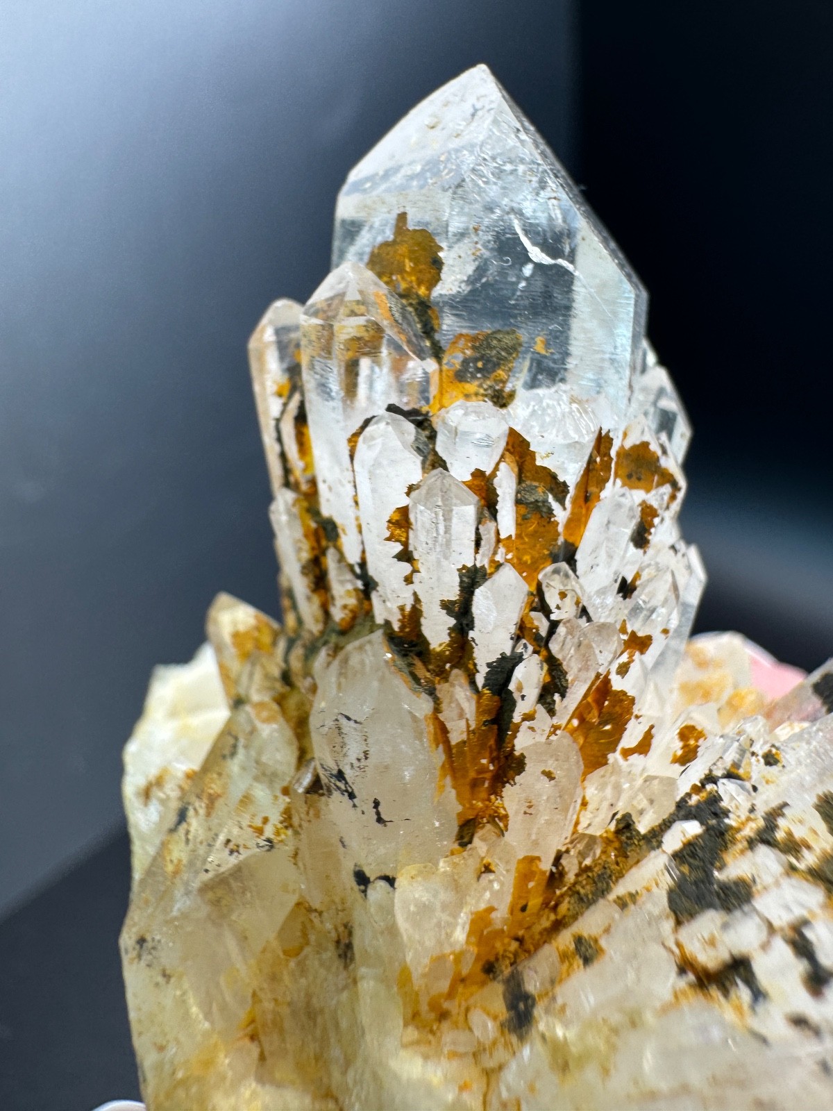 6069 Pineapple Quartz with Excellent Points and Clarity 74g Madagascar