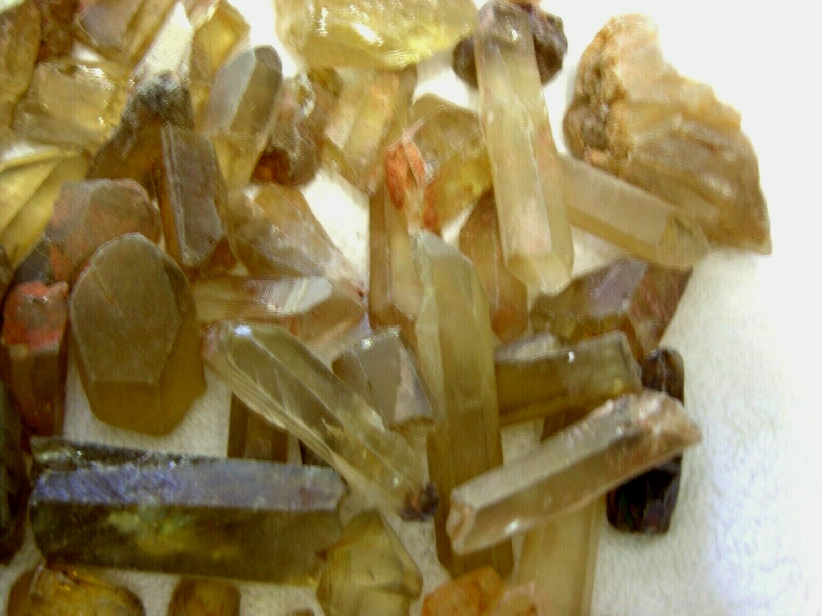 Citrine crystal Congo,Africa all natural 1/4 pound lot 1/2-2 inch 5 plus pieces
