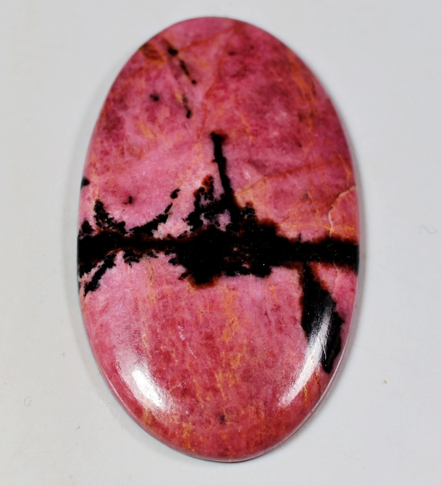 102 Ct 6X30X50 mm Natural Designer Rhodonite Oval Cabochon Gemstone HT-605