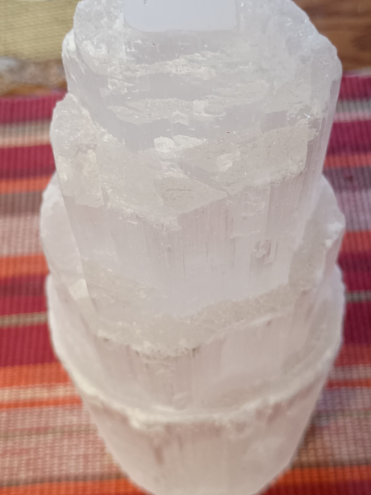 8″x 3″ Selenite Tower Lamp for Healing and Meditation with USB Light Cord…