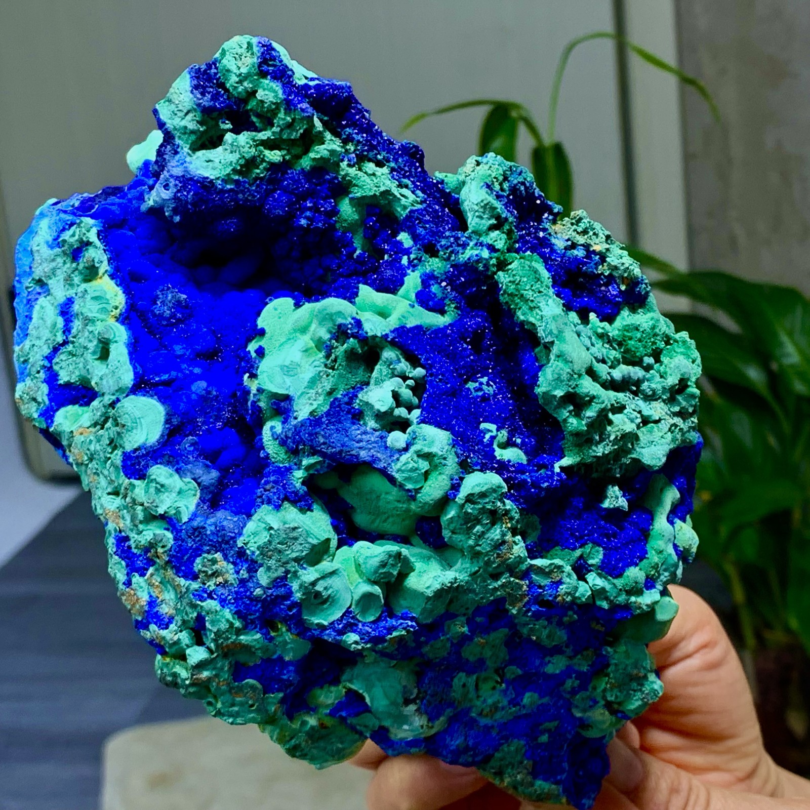4.71LB Best Natural Azurite/Malachite raw Crystal Mineral Specimen