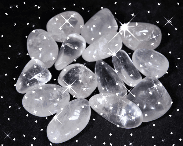 Natural Clear Quartz Crystal Tumbled Stone, Healing Crystal, (1″ – 1.25″ size)