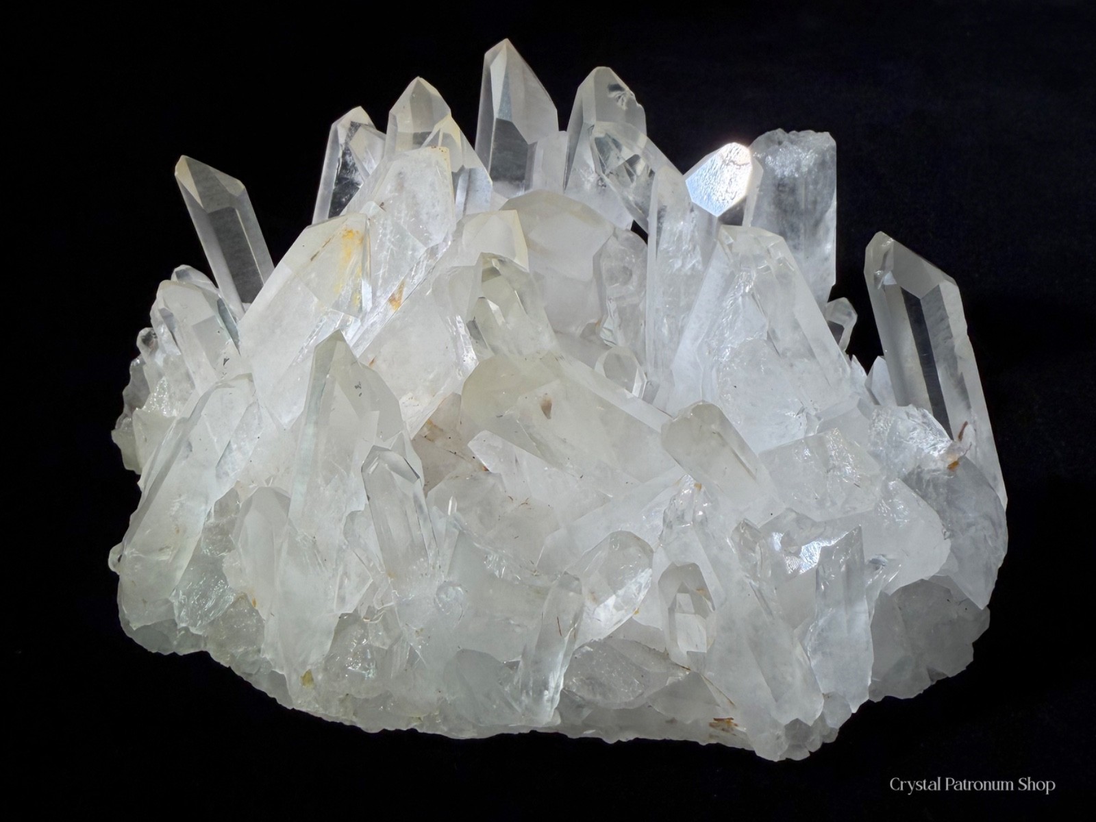 1.2LB Natural Clear White Quartz Crystal Cluster | Multi-Point Specimen