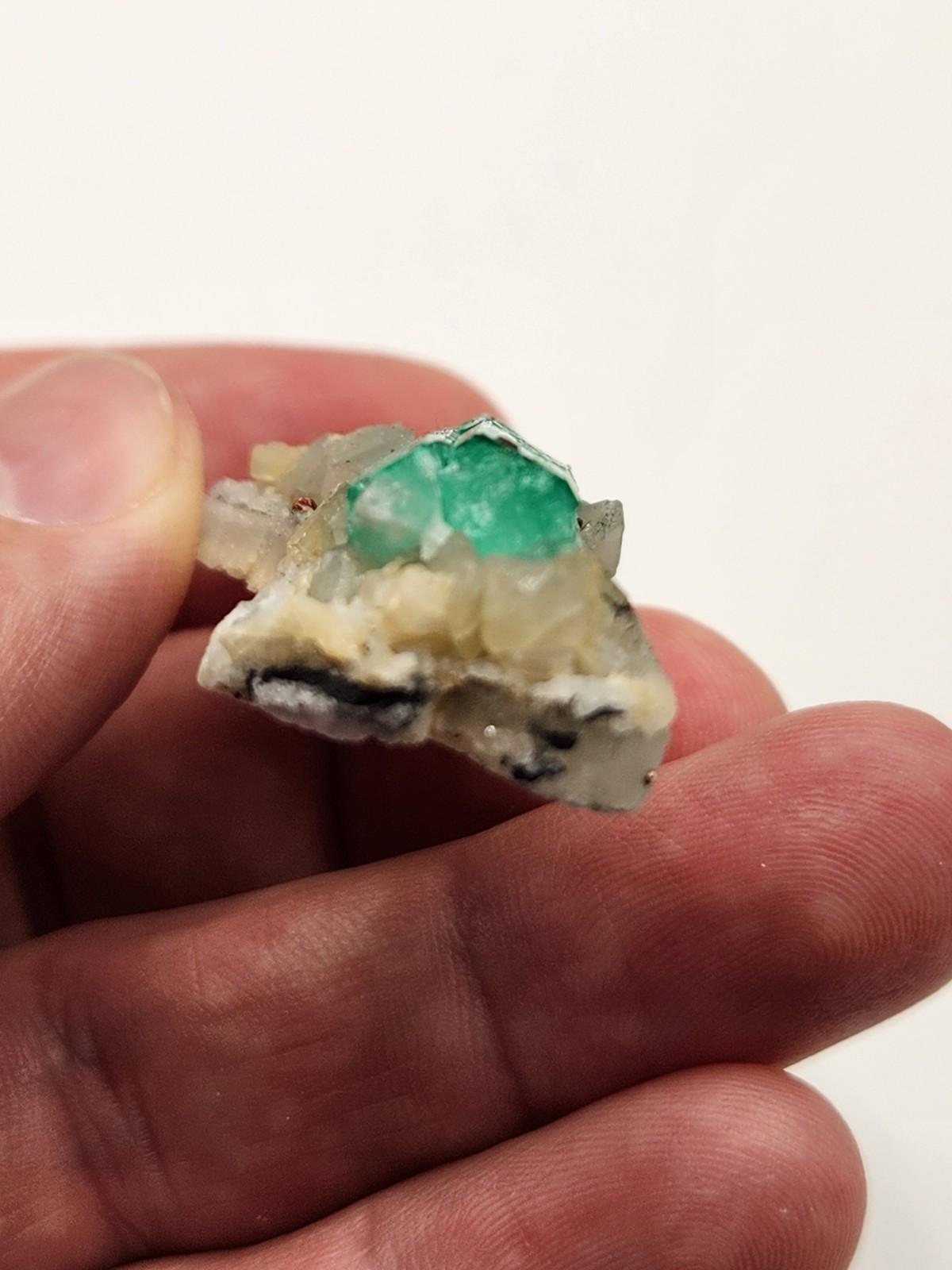 Rough Crystal Colombian Emerald Raw Matrix Collector Piece, Natural Not treament