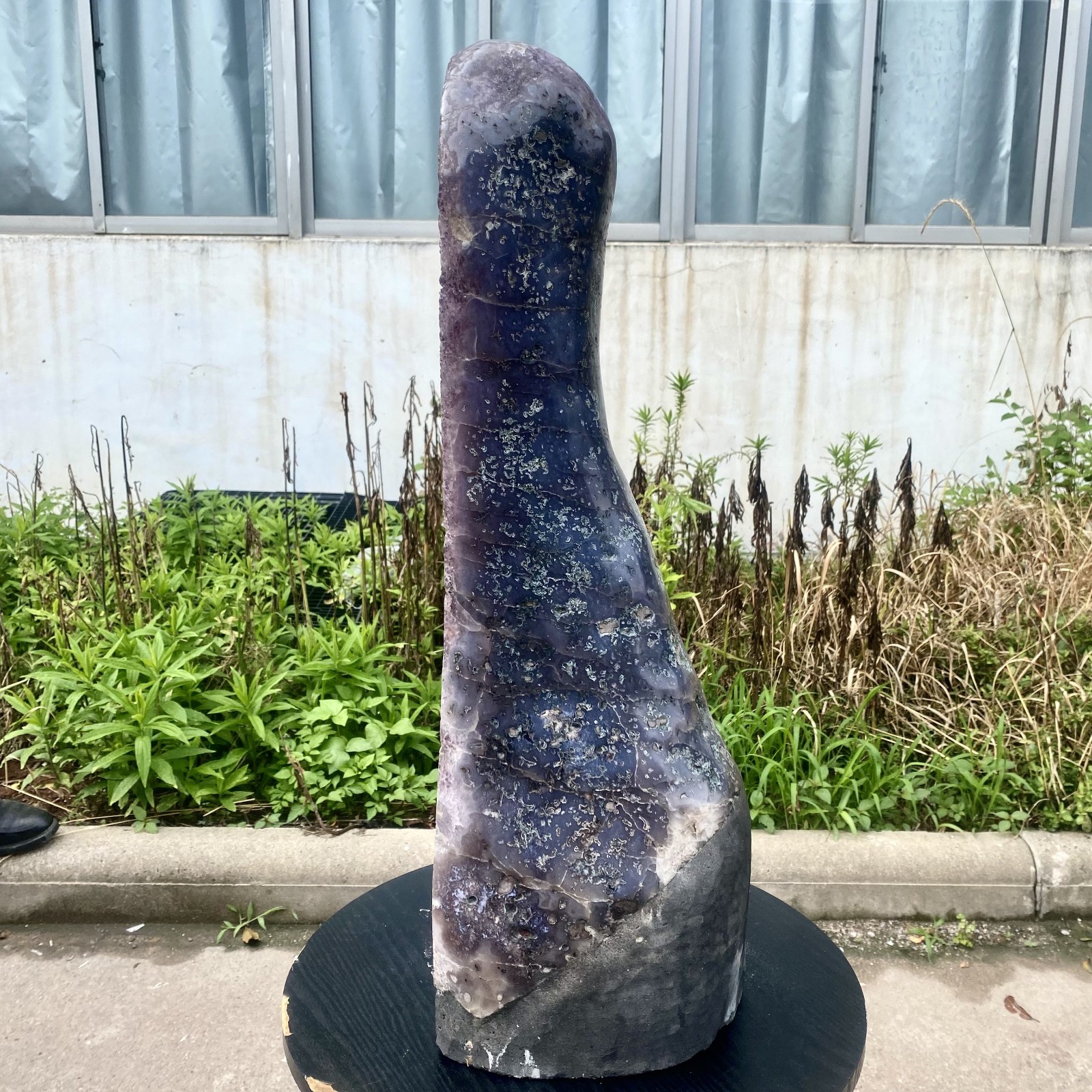 57LB Large Natural Amethyst Geode Cathedral Crystal Cluster Specimen Healing