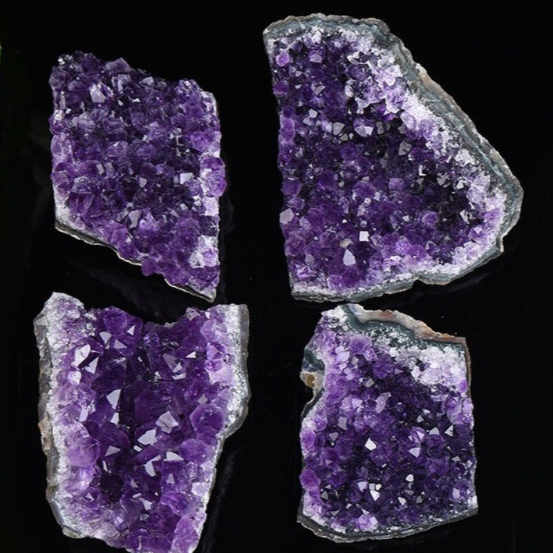Natural Amethyst Geode Cluster Purple Crystal Healing Reiki Mineral Specimen