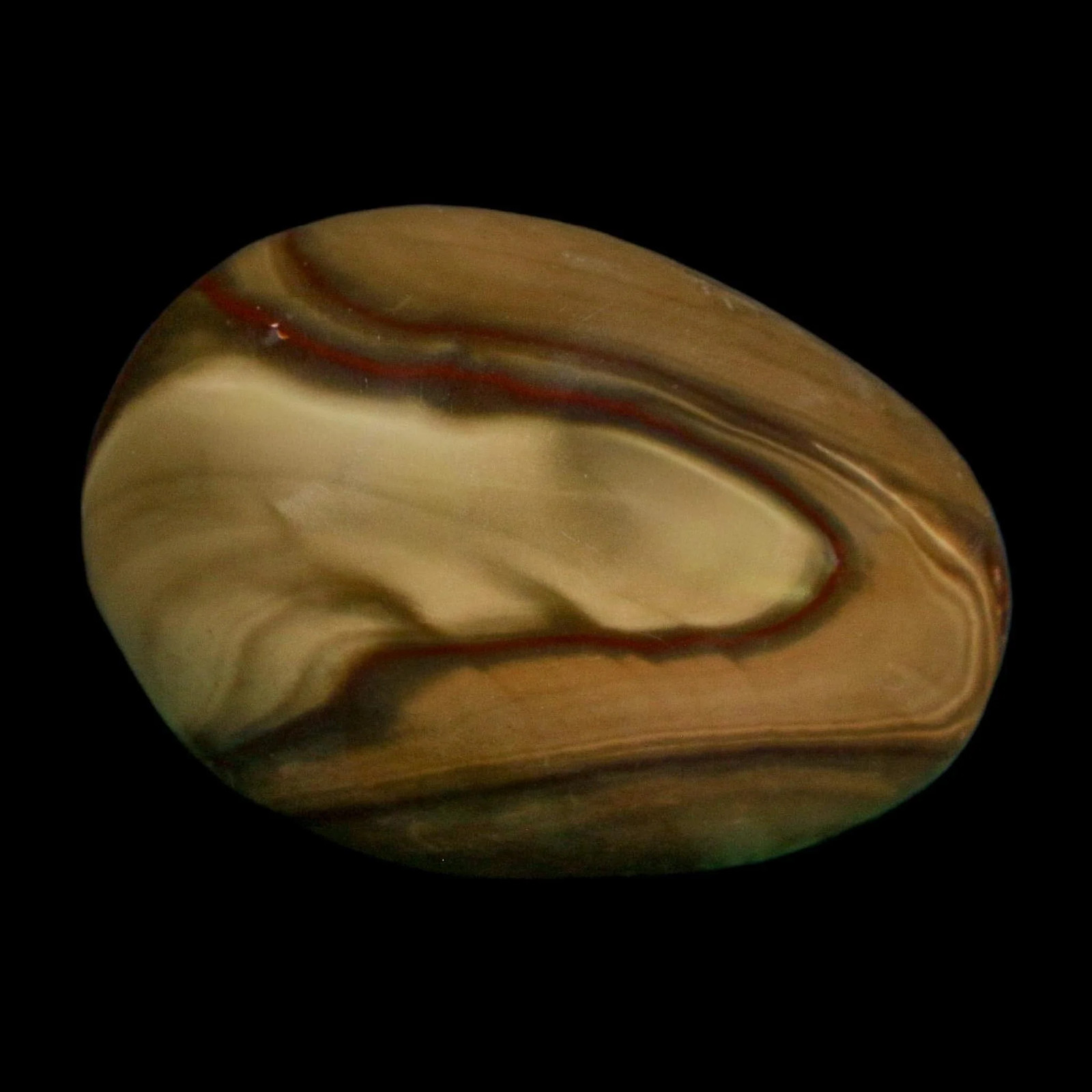 2.3″ Polychrome Jasper Natural Polished Mineral Palm Stone Madagascar