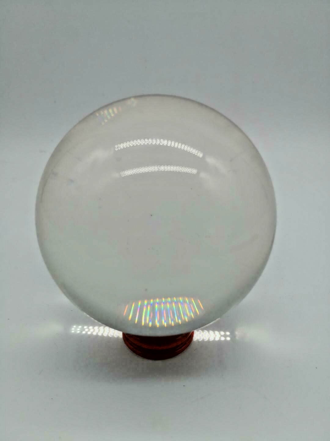 Round 30-100mm Crystal Glass Ball Lens Sphere Photography Decoration Gift US