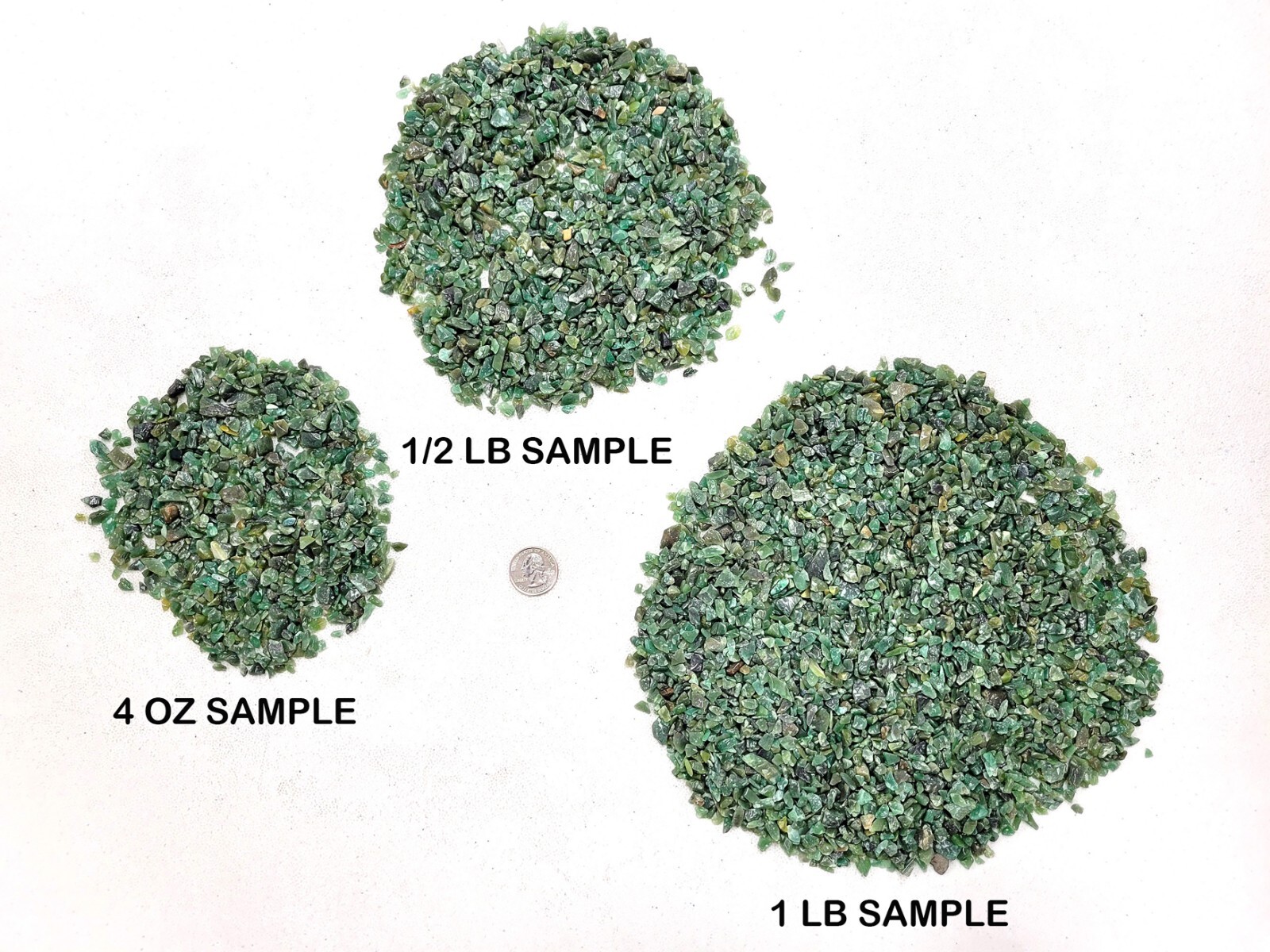 Tumbled Green Aventurine Crystal Chips Loose Undrilled Natural Gemstones Beads