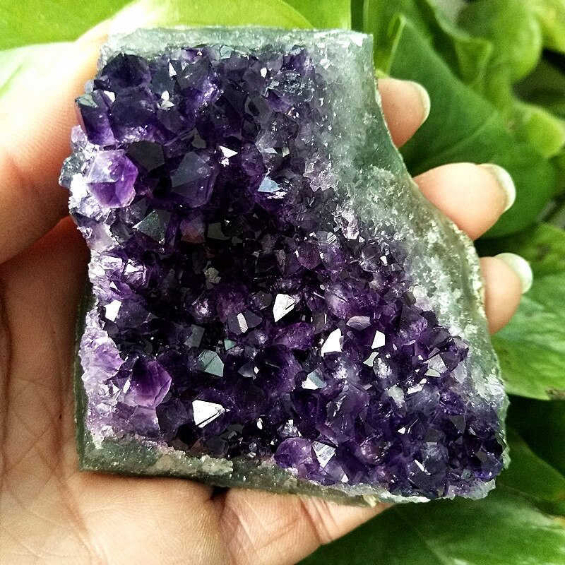 Large Natural Amethyst Crystal Cluster Quartz Druzy Geode Energy Stone Specimen