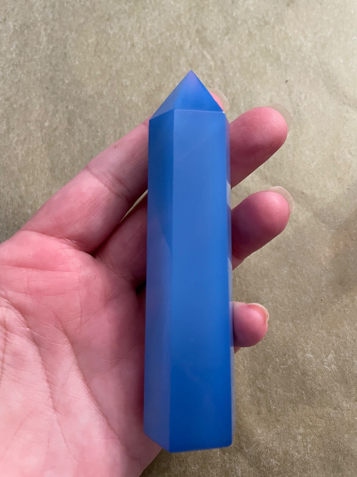 Blue opalite point