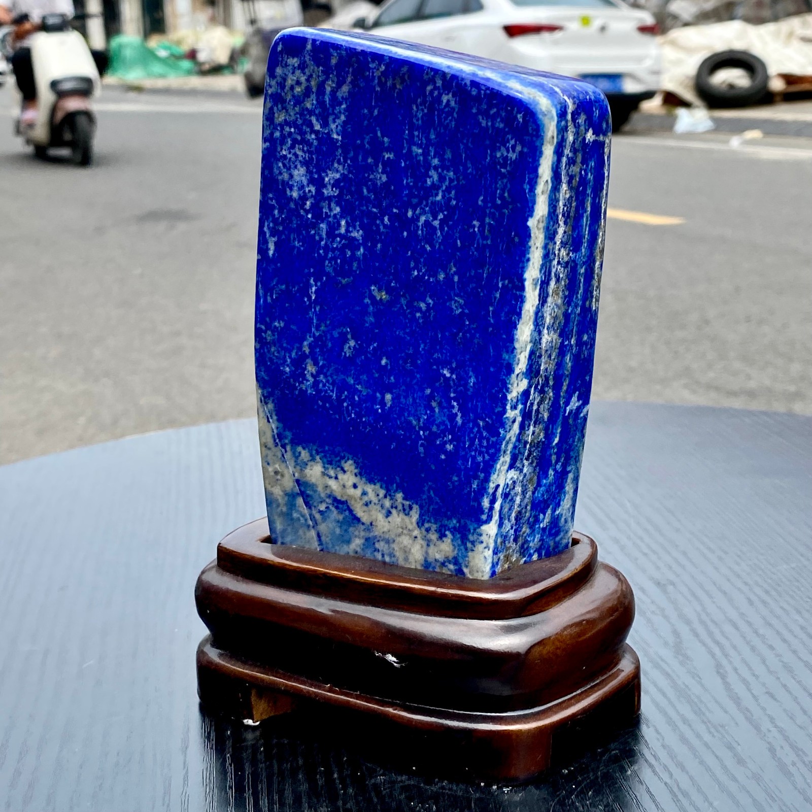 3.1LB Lapis Lazuli Freeform Polished Rough Healing Crystal Specimen Stone