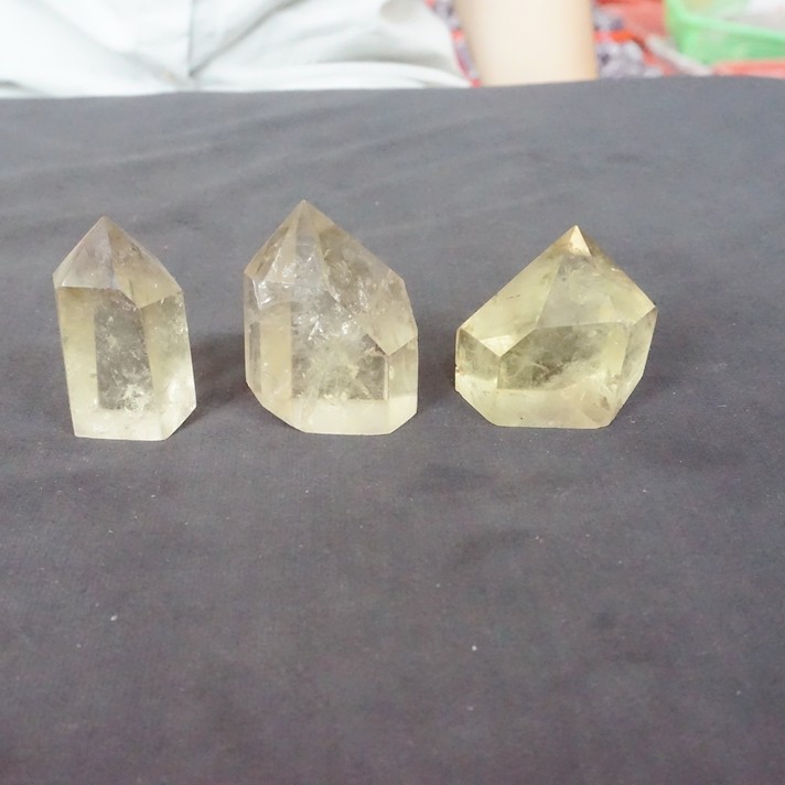 2.2LB 20Pcs Natural Rainbow Citrine Quartz Crystal Point Tower Polished Healing