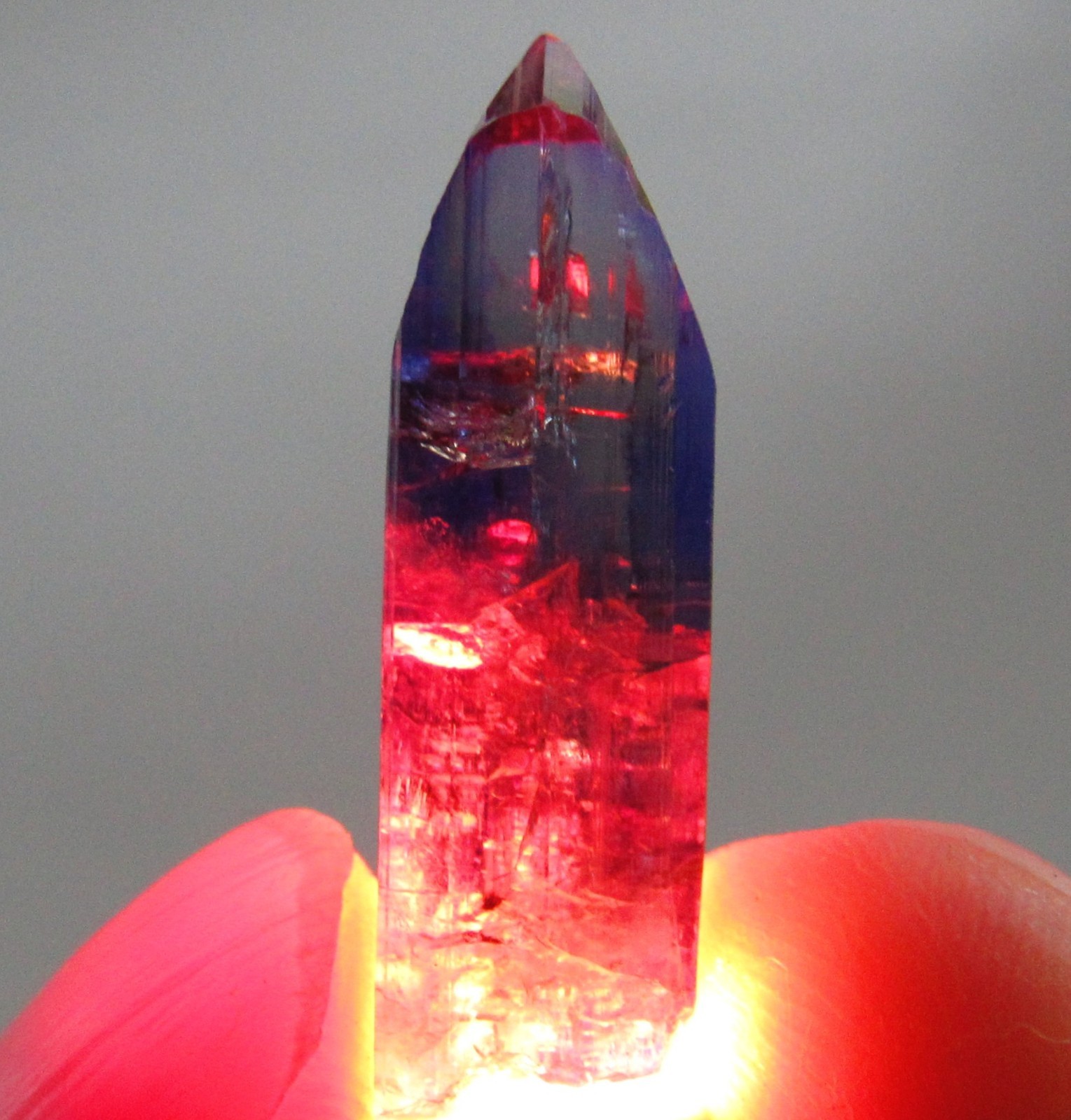 MESMERIZING GLASSY GEM CLEAR UNHEATED TANZANITE CRYSTAL!!! TANZANIA