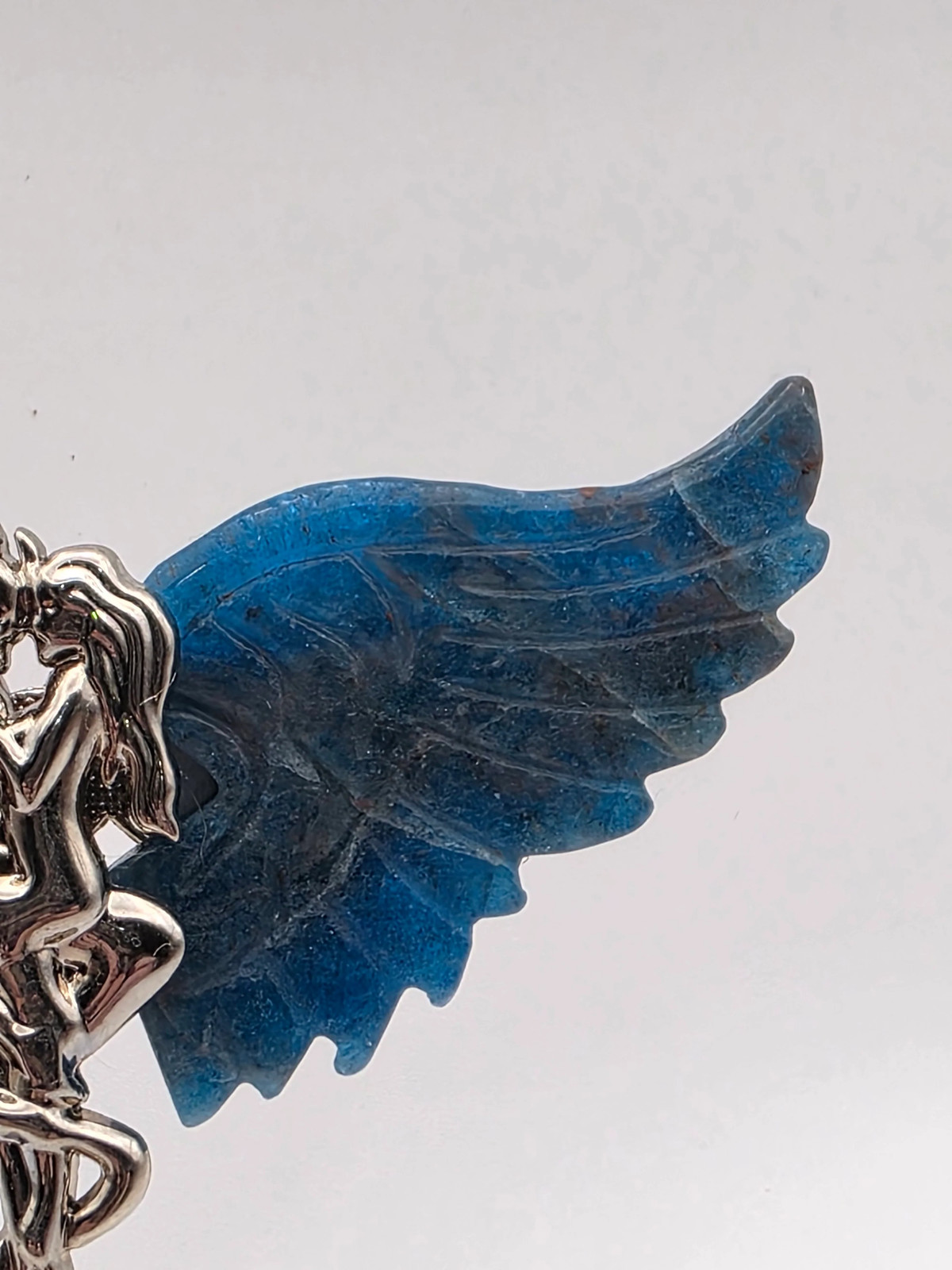 🪶 Red Jasper and Blue Apatite Forbidden Love Mini Wings — Grounded Strength (2