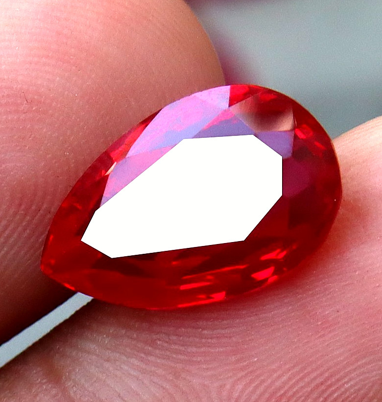8 Ct Natural Blood Red Mozambique Ruby CERTIFIED Stunning Loose Gemstone