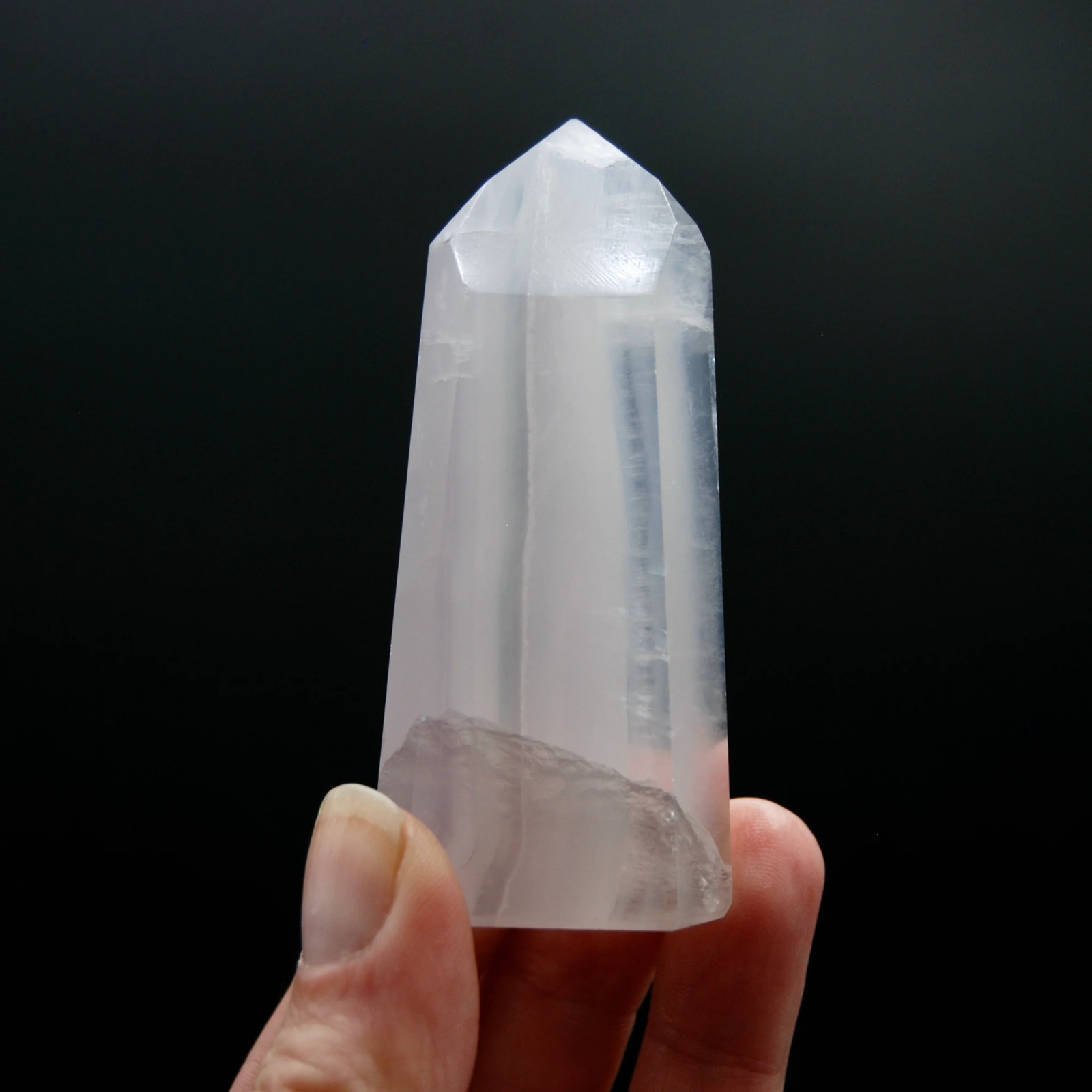 3in 126g Channeler Lavender Yttrium Fluorite Crystal Tower, Argentina