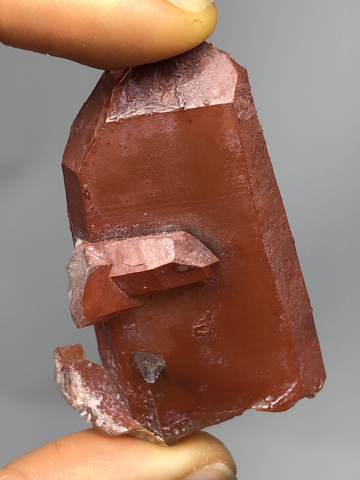 Red Quartz Crystal Tabular Cluster Point Morocco 1.2oz N34