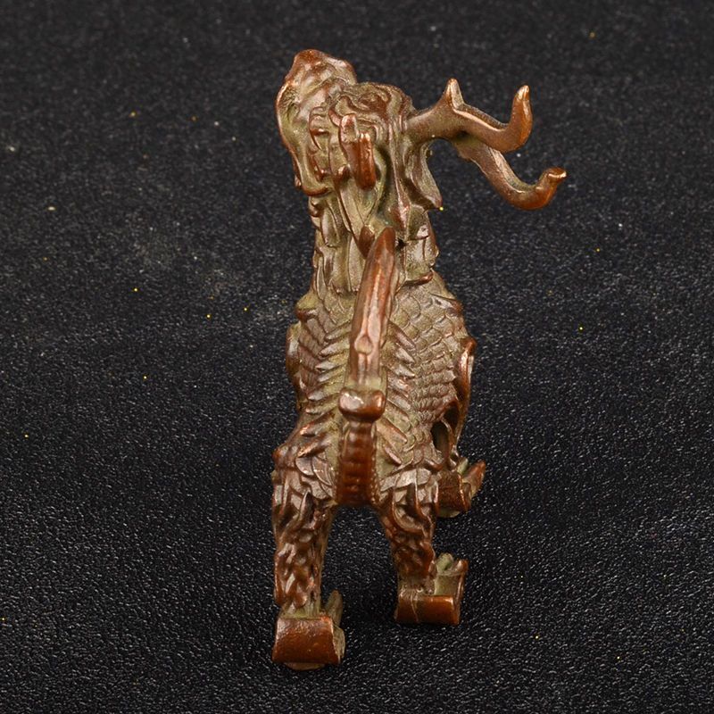 185g Ancient Chinese Handcrafted.Brass Exquisite.Child of the Dragon effigy.gift
