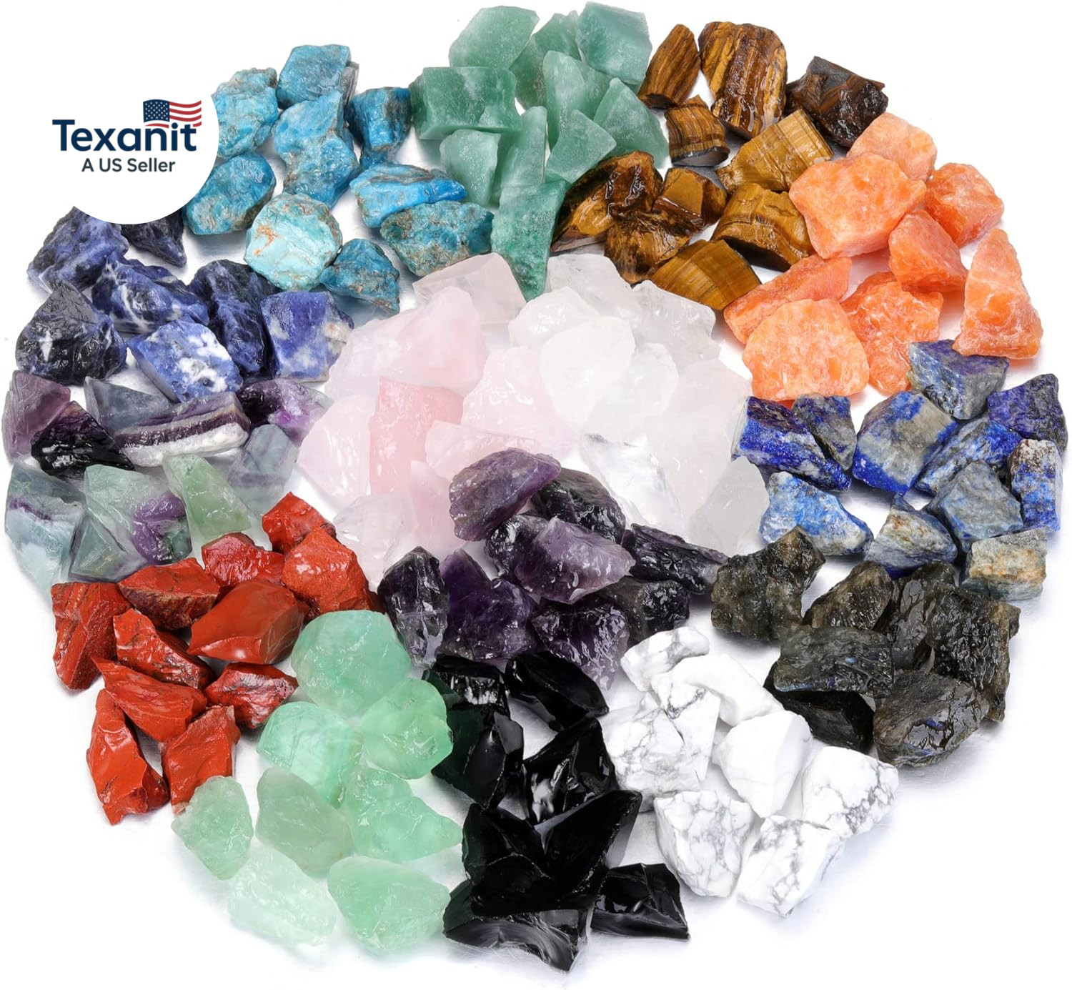 Assorted Raw Healing Stones Crystals Bulk Natural Rough Chakra Quartz Crystal Ge