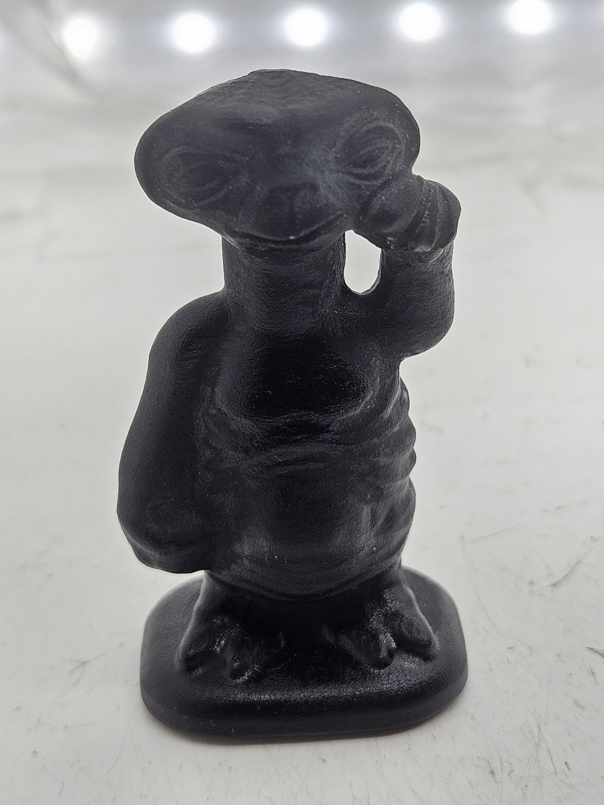 Unique Hand-Carved Obsidian E.T. “Phone Home” Movie Memorabilia