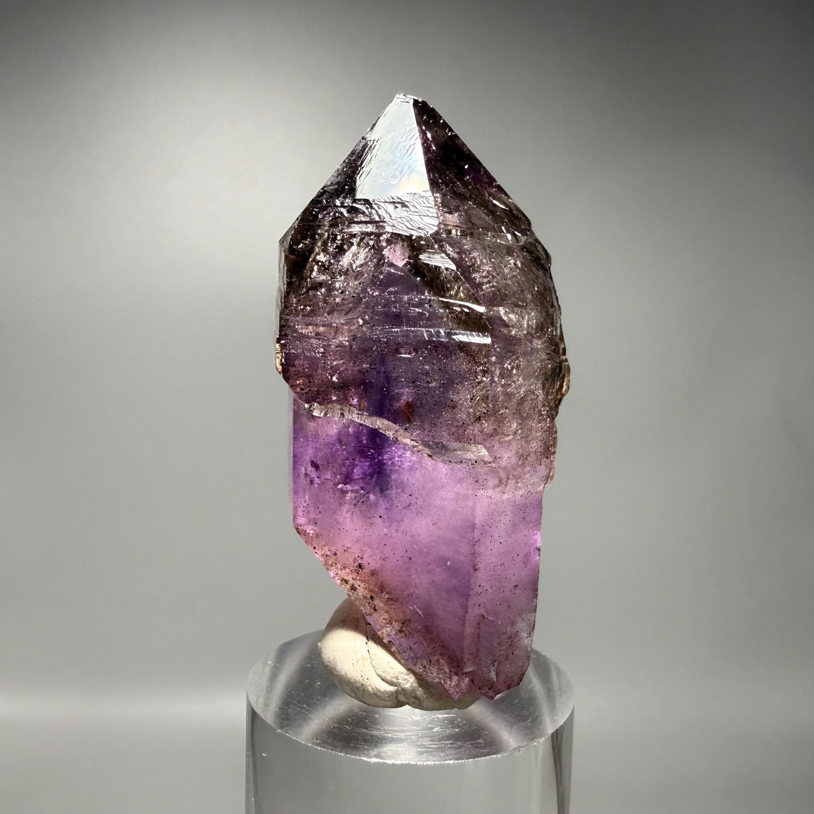 Large Moving Bubble! RARE Elestial Lilac Pink Shangaan Amethyst Enhydro Crystal
