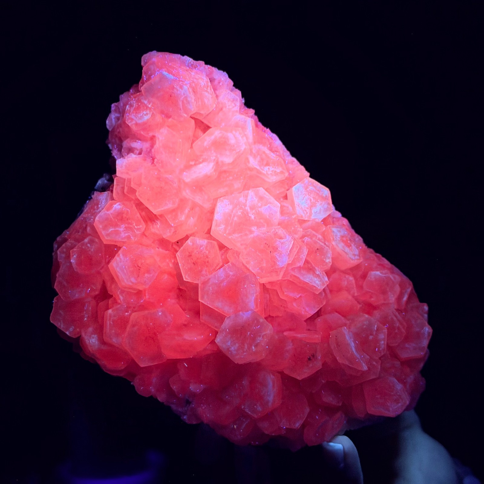 2.20LB Natural String of Copper Coins Calcite/Fluorescent Glow Under UV Light