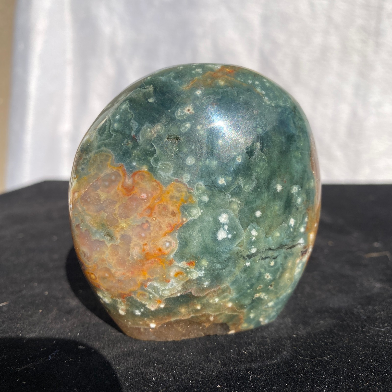 290g Natural polychrome Ocean Jasper Specimen Quartz Crystal Reiki Healing
