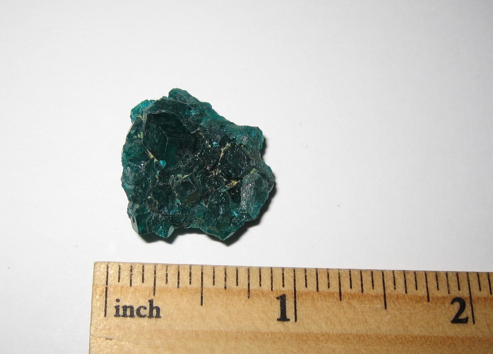 0.8″ BEAUTIFUL NATURAL ROUGH DIOPTASE CRYSTAL CLUSTER FROM THE CONGO 6.2grams *9