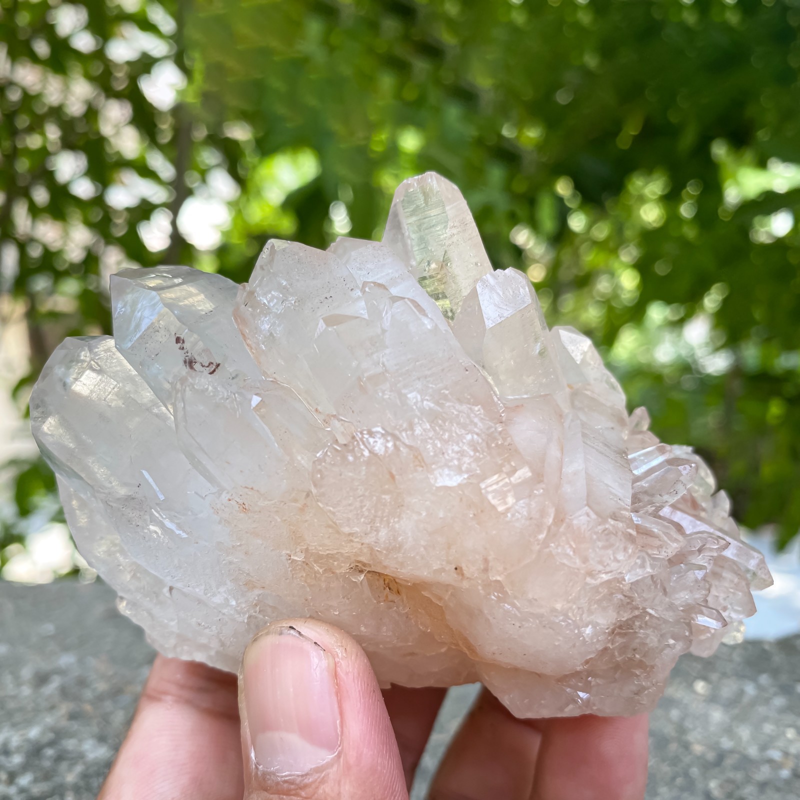 AAA+ Himalayan Pink Crystal Cluster Raw Stone Enegery Healing Minerals 360g
