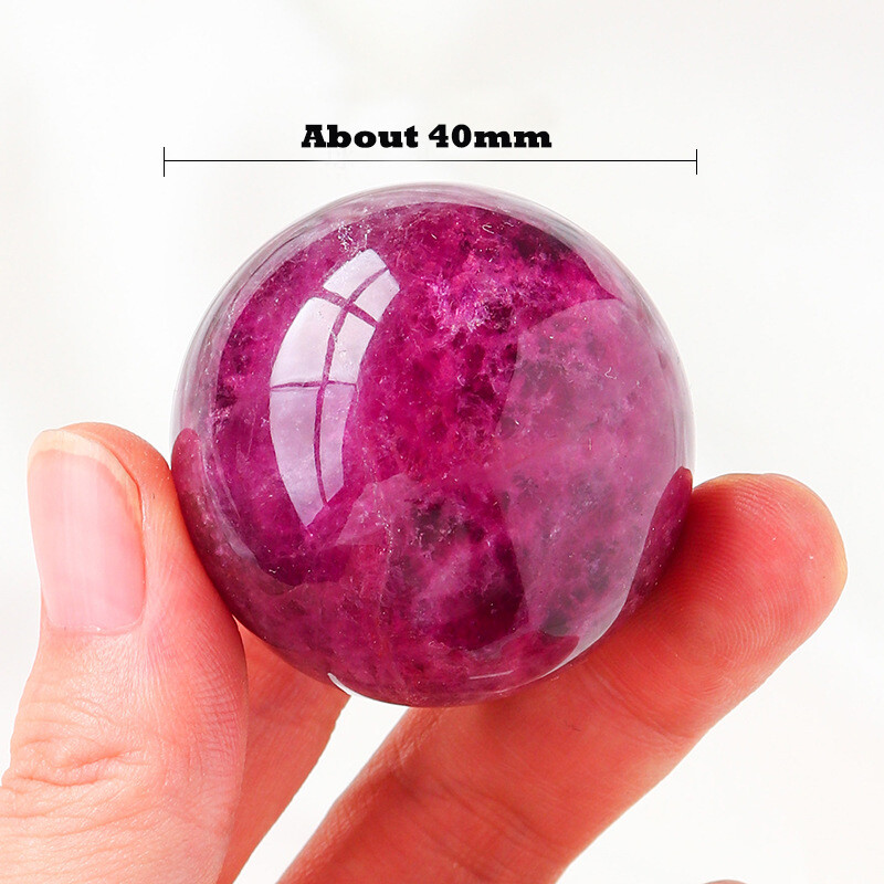 40MM Wholesale Lots Mix Natural Gemstone Sphere Crystal Ball Reiki Healing Globe