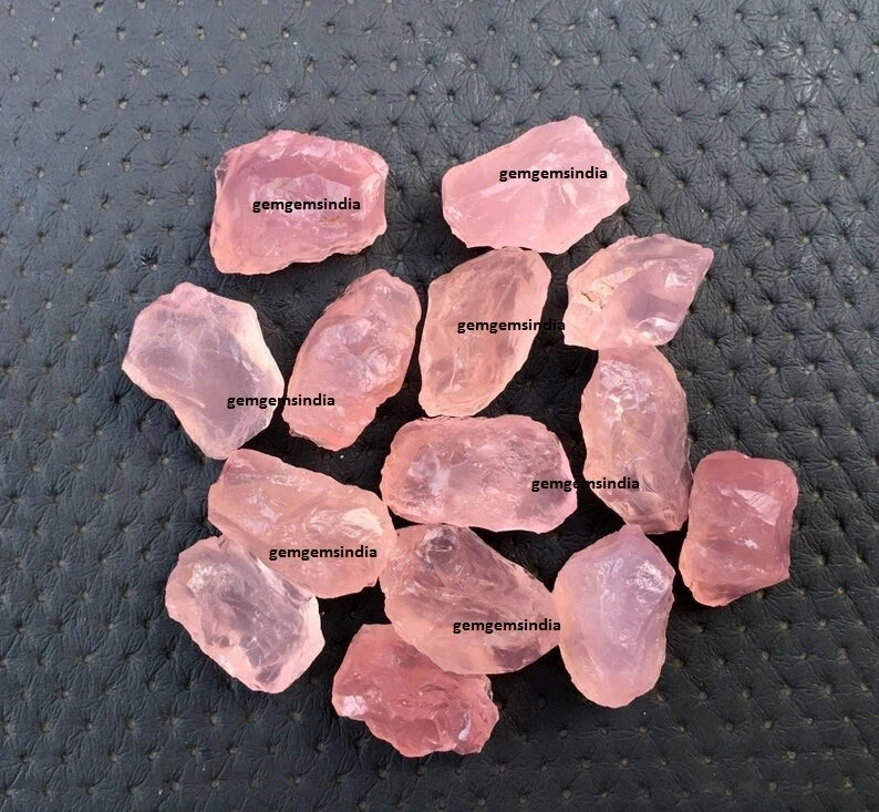 5 Piece Rose Quartz Raw 16-20 MM Size Natural Healing Rose Quartz Wholesale Raw