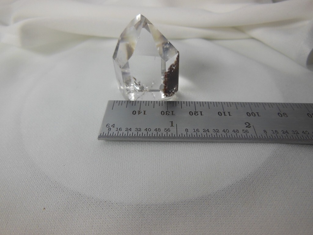 Natural Quartz Crystal / Clear Standup / Chlorite Crystals Inside “Moss Look”